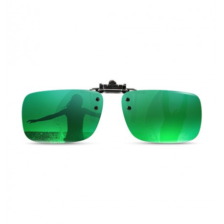 Polarizované krytie okuliarov mirror-zelená