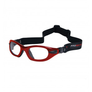 Sports glasses PROGEAR Eyeguard M, shiny metallic red